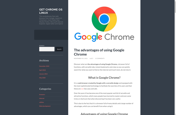 Cr OS Linux screenshot
