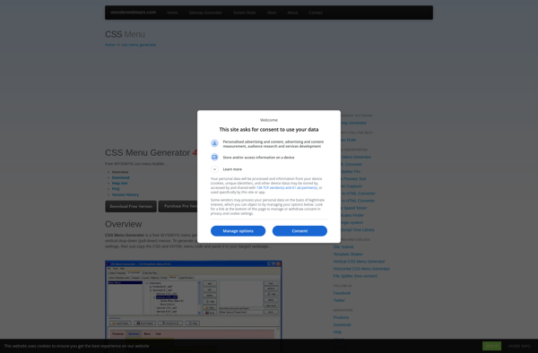 CSS Menu Generator screenshot