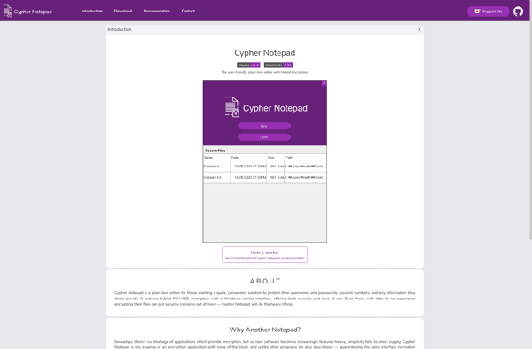 Cypher Notepad image