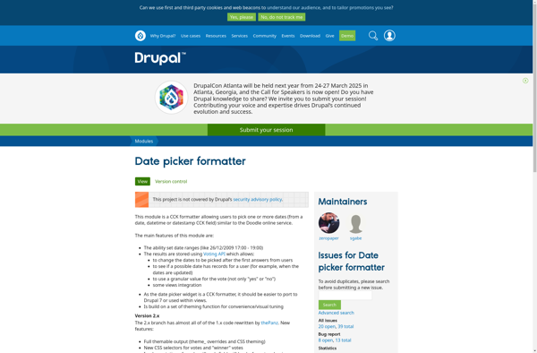 Date picker formatter image