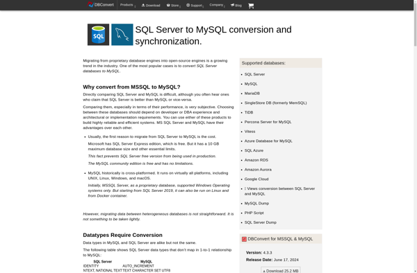 DBConvert for MS SQL and MySQL image