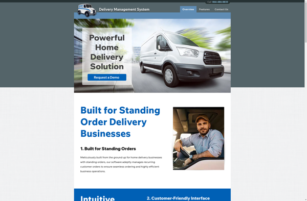 Delivery Management System screenshot