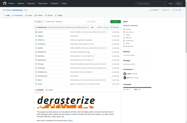 Derasterize image