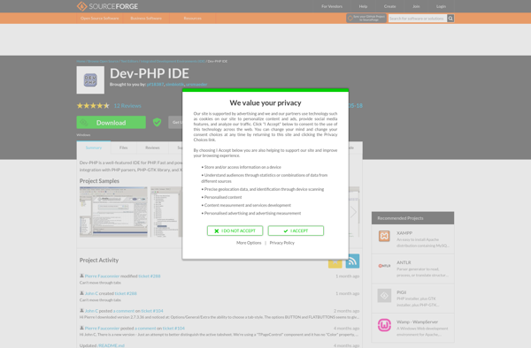 Dev-PHP IDE image