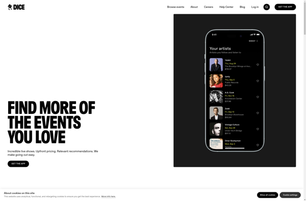 DICE: Live Shows screenshot