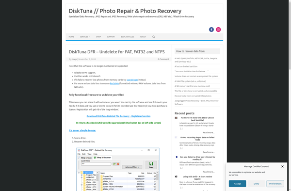 DiskTuna DFR - Deleted File Recovery image