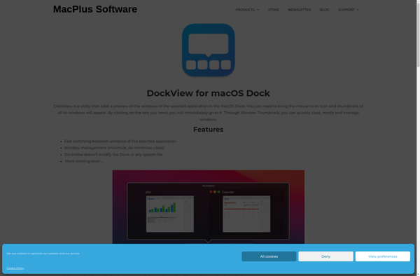 DockView for macOS Dock image