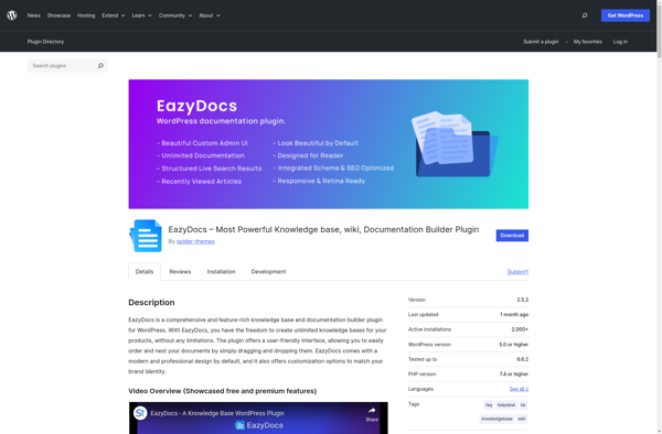 EazyDocs - Documentation Builder  screenshot