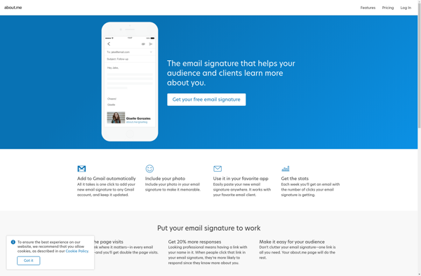 Email Signature by about.me image
