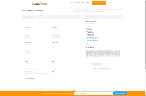 Email Signature Generator by LeadFuze image