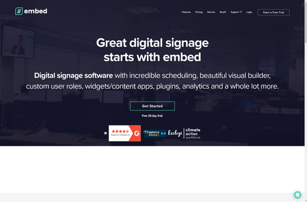 Embed Signage screenshot