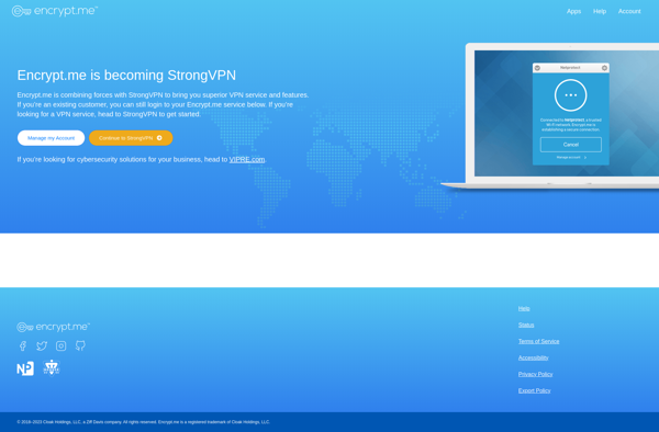 Encrypt.me screenshot
