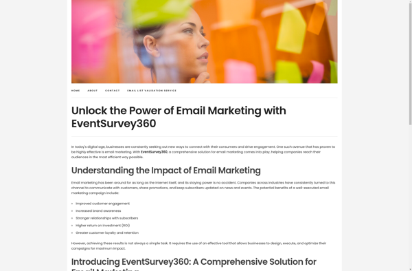 EventSurvey360 screenshot