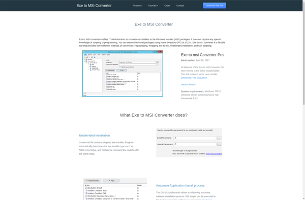 Exe to MSI Converter Pro image