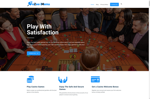 eZee iMenu screenshot