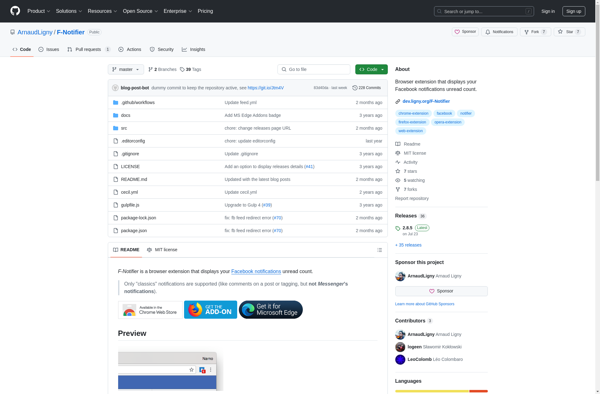 Facebook Notifier screenshot