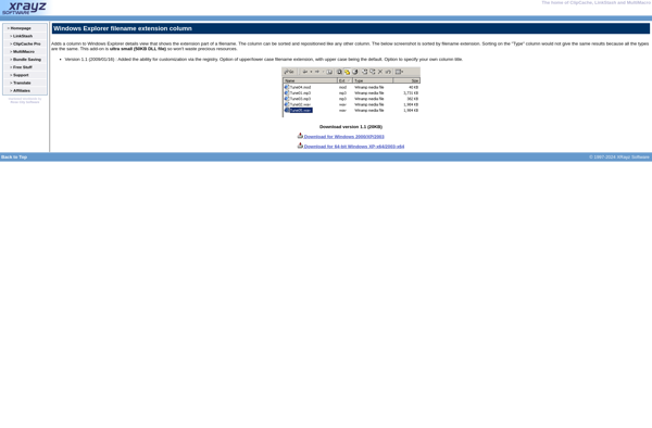 Filename Extension Column screenshot