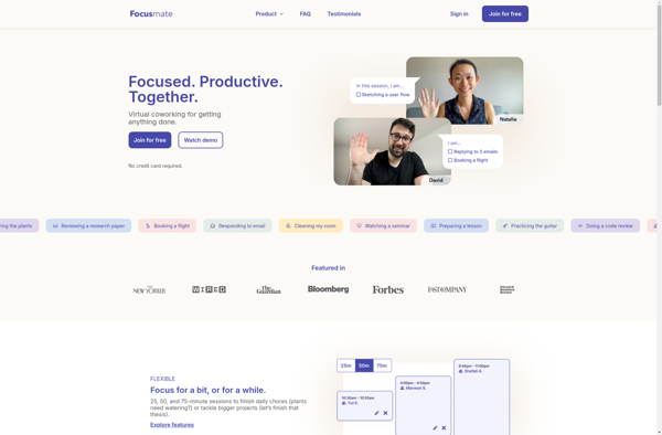 Focusmate screenshot