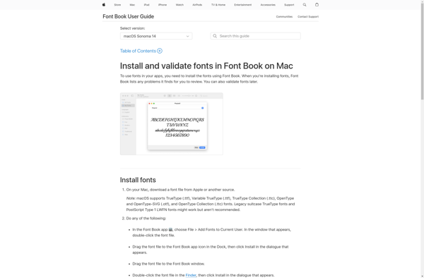 Font Book image