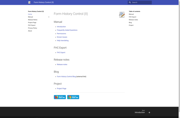 Form History Control image
