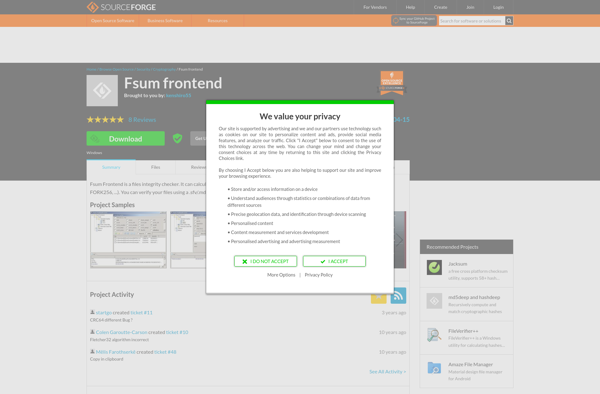 Fsum Frontend image