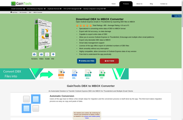 GainTools DBX to MBOX Converter