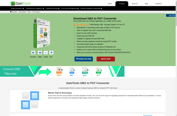 GainTools DBX to PST Converter image