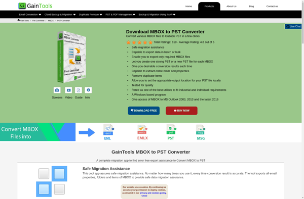 GainTools MBOX to PST Converter