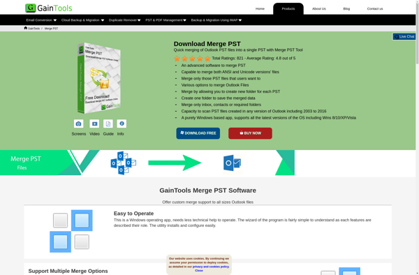 GainTools Merge PST Software image