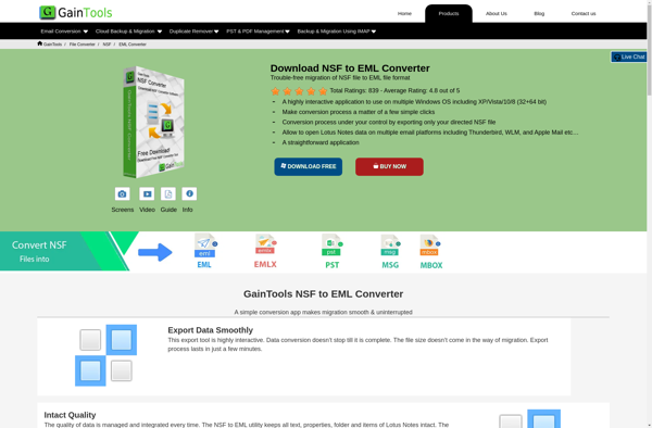 GainTools NSF to EML Converter image