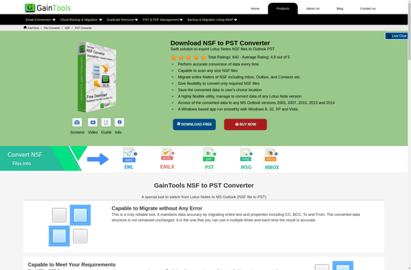 GainTools NSF to PST Converter