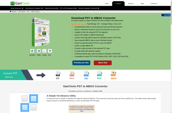 GainTools PST to MBOX Converter image