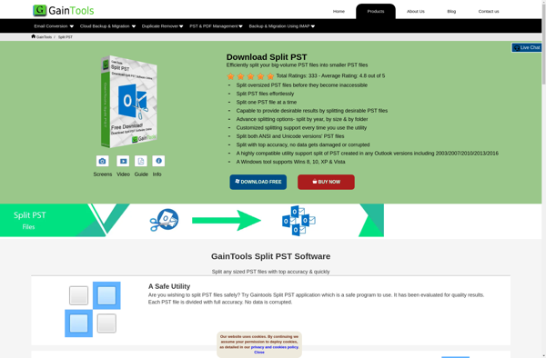 GainTools Split PST