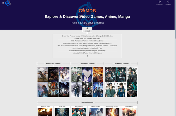 GAMDB: Video Games, Anime &amp; Manga screenshot