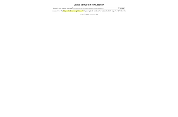 GitHub &amp; BitBucket HTML Preview screenshot