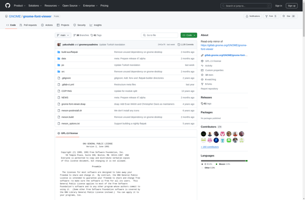 Gnome Font Viewer image