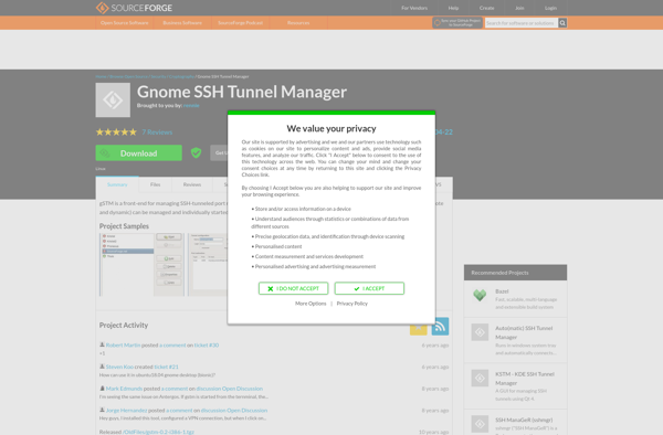 Gnome SSH Tunnel Manager image