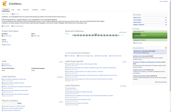 GnoMenu screenshot