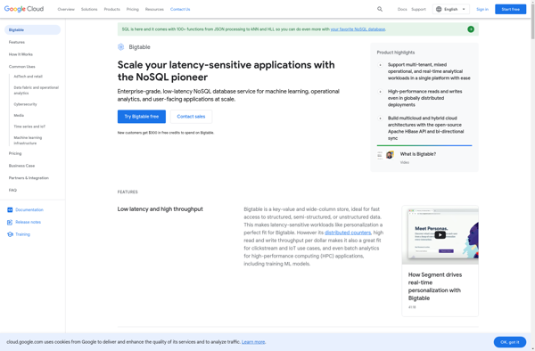 Google Cloud Bigtable image