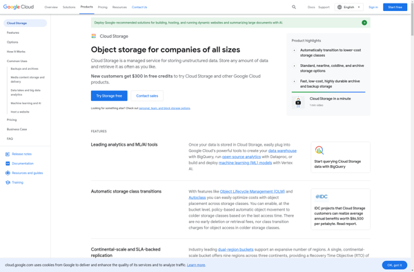 Google Cloud Storage Coldline image