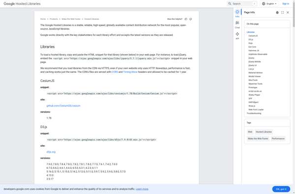Google Hosted Libraries image