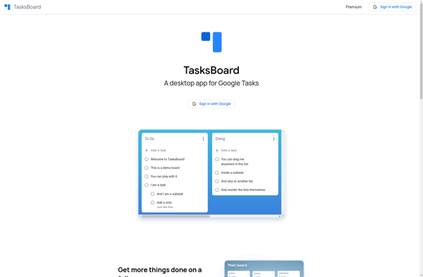 Google TasksBoard screenshot