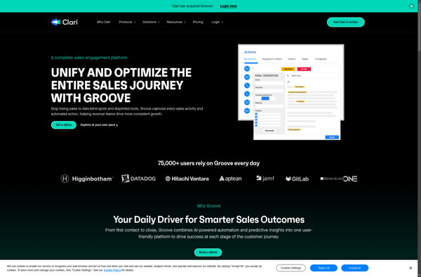 Groove.co screenshot