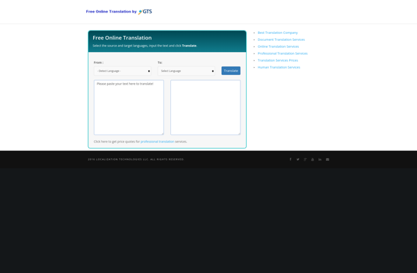 GTS Free Translation Tool image