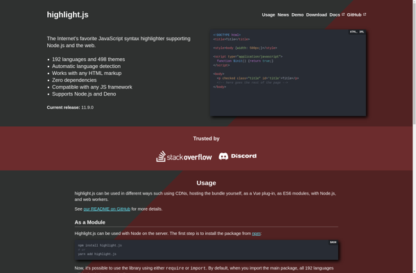 highlight.js screenshot