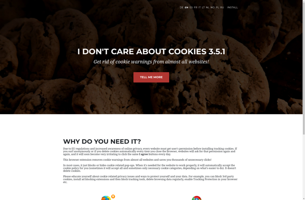 I don't care about cookies screenshot