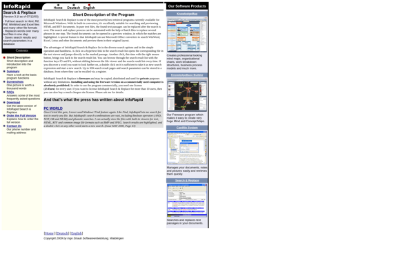 InfoRapid Search &amp; Replace screenshot