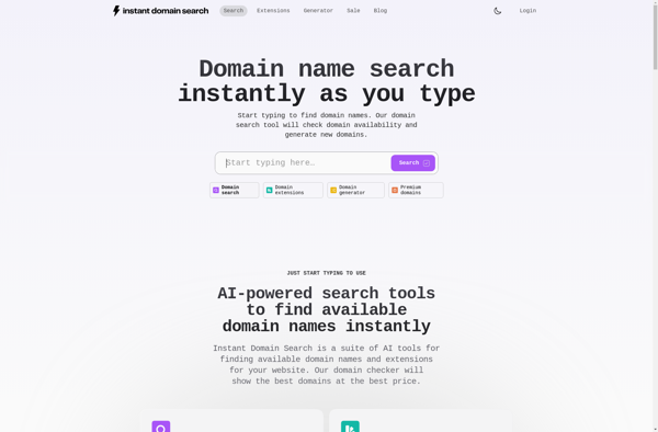 Instant Domain Search Engine image