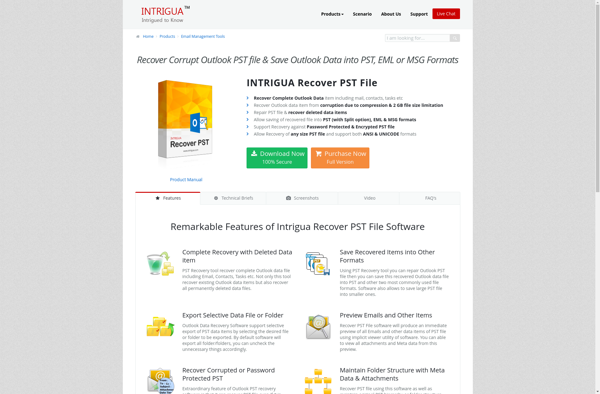 INTRIGUA Recover PST image