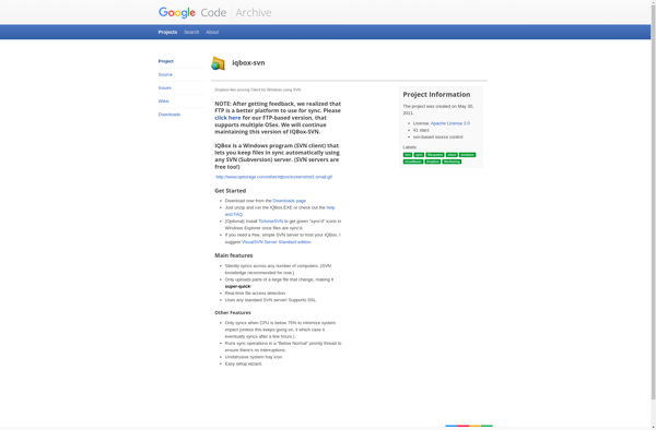 IQBox SVN screenshot